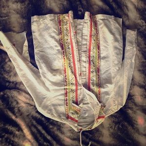 Cold creek long sleeve button up blouse